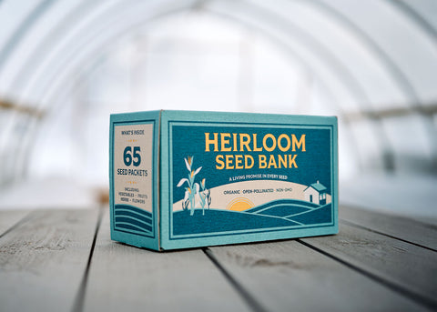 Emergency Heirloom Seed Bank (65 Organic Packets)