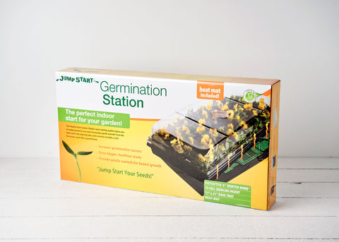 Germination Station w/Heat Mat, Tray, 72-Cell Pack, 2" Dome