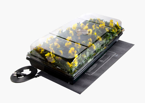 Germination Station w/Heat Mat, Tray, 72-Cell Pack, 2" Dome