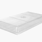 Clear 2-inch vented humidity dome for seedling trays with adjustable top and side vents.